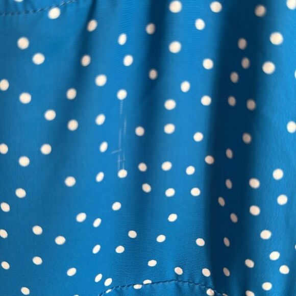 Blue Polka Dot Spaghetti Strap Dress XS - Picture 3 of 6